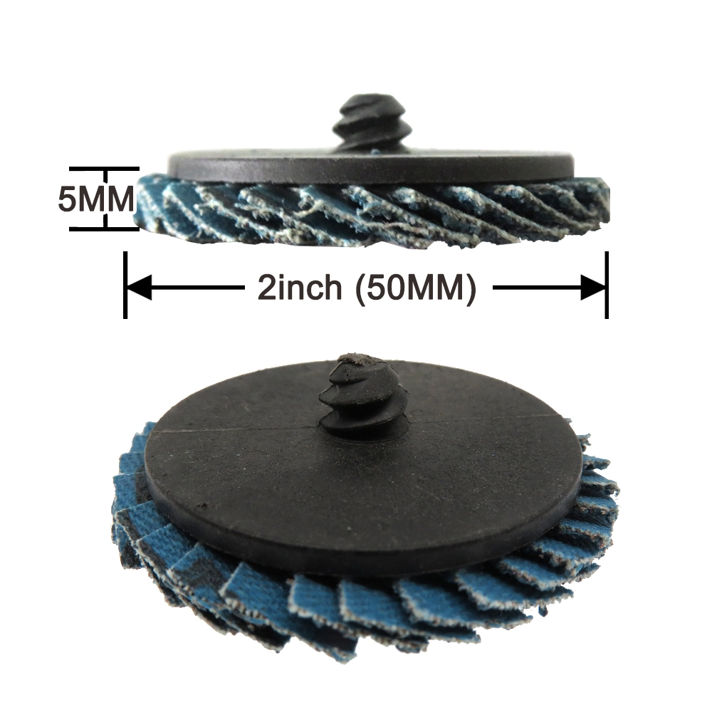 2 Inch 50mm Industries Abrasive Metal Standing Flap Discs for Stainless Steel