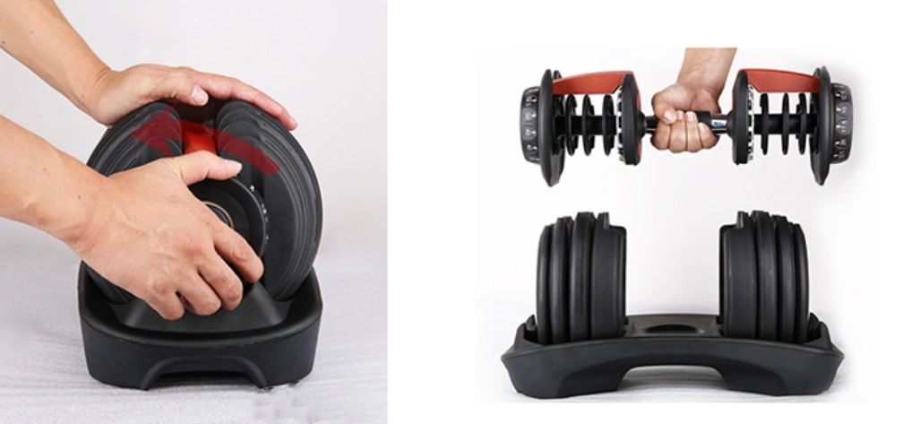 2021 Hot Sale 5-52.5lbs Adjustable Dumbbell Set with 15 Adjustable Weight Options