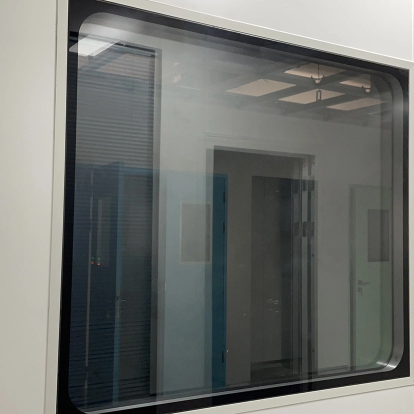 High-Strength Aluminum Glasse Cleanroom Window for Pharmaceutical Laboratory with ISO9001