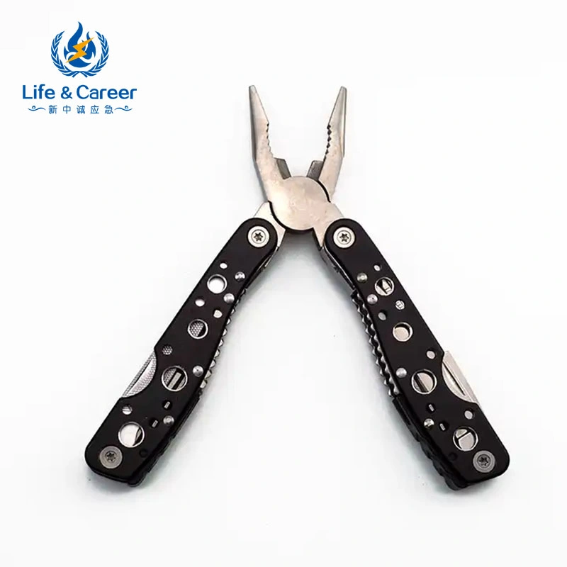 15 in 1 Black Multitool Knife Multi Pocket Fold The Pliers Camping Survival Multi-Functional Outdoor Pliers Combination Pliers