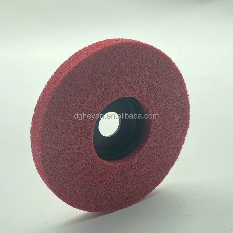 High Quality Polishing Nylon Fiber Disc Non-Woven Wheel for Metal Wood Grinding