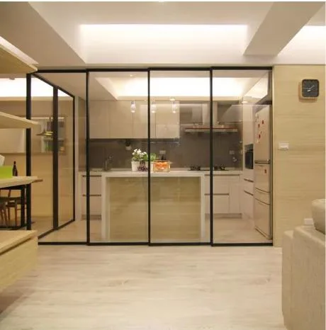 Metal Accordion Aluminium Interior Sliding Door for Balcony