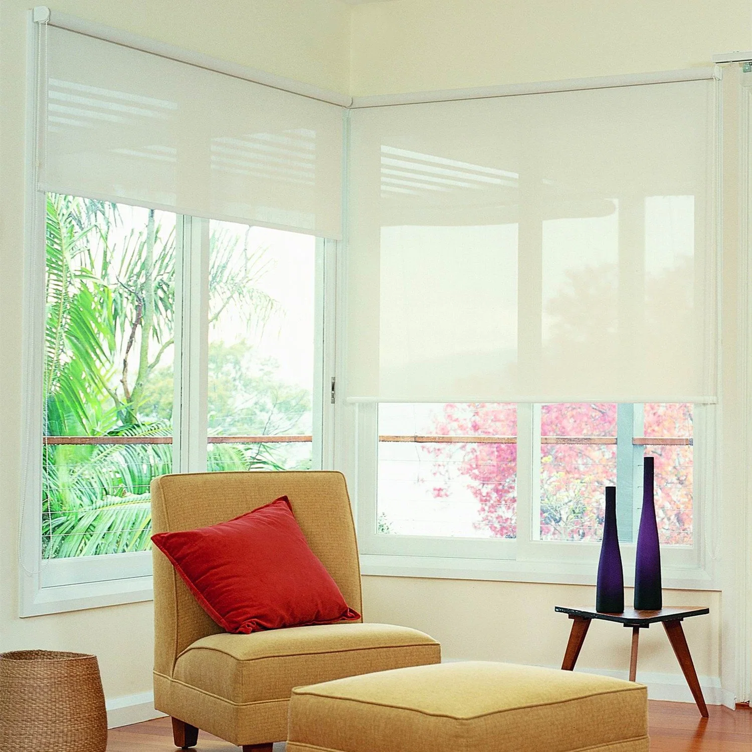 5%-3%-1% Openness Solar Shade Sunscreen Roller Blinds Fabric