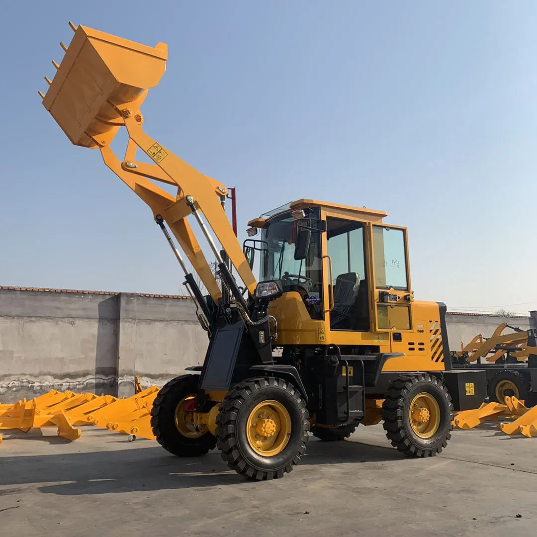 High Quality Heavy Duty Hydraulic 5ton Wheel Long Power Loader Small Loader Skid Steer Loader Mini for Hot Sale Engineering Vehicle with Shovel