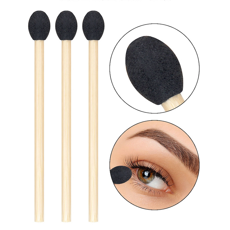 Großhandel/Lieferant umweltfreundliche und recycelbare Einweg-Wimpern Lip Brush Augenbraue Lidschatten Gesichtsmaske Make-Up Bambus Pinsel