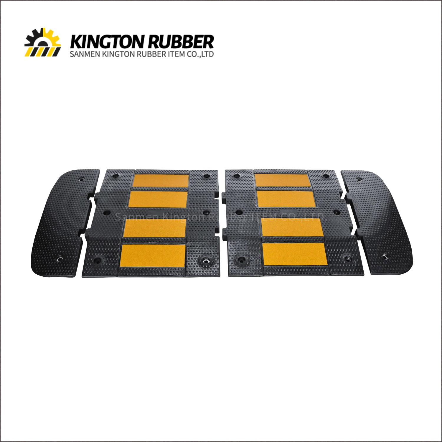 Heavy Duty Reflective Rubber Road Bump Speed Hump for Car and Motorcycle