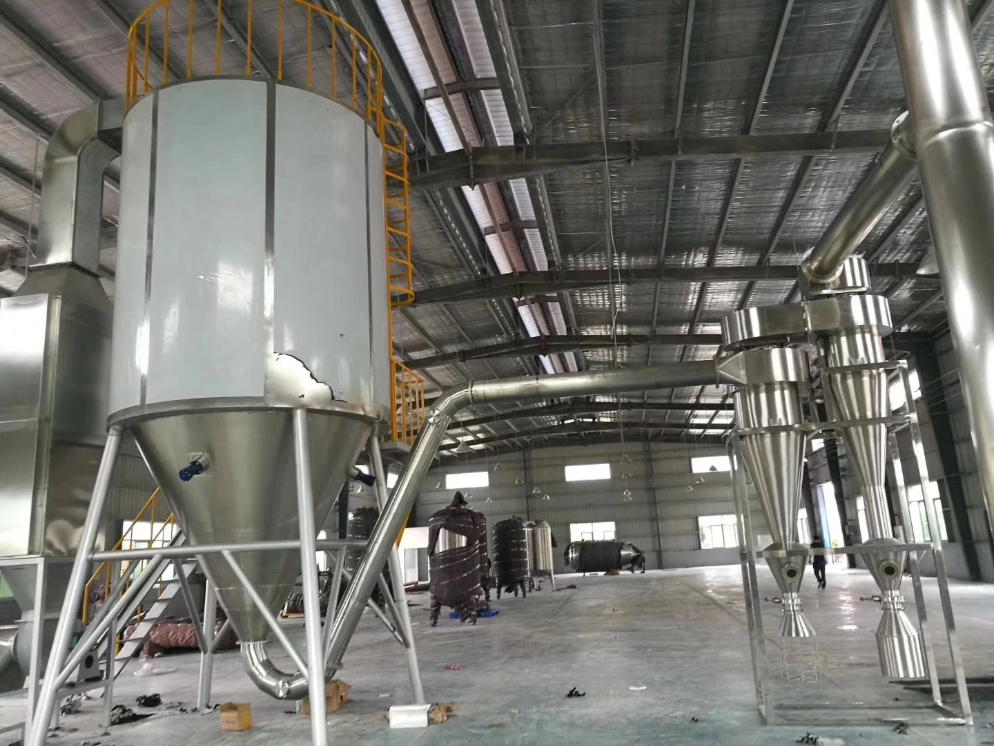 Automatic Milk Spray Drying Machine Probiotic Vertical Industrial Spray Dryer Equipment