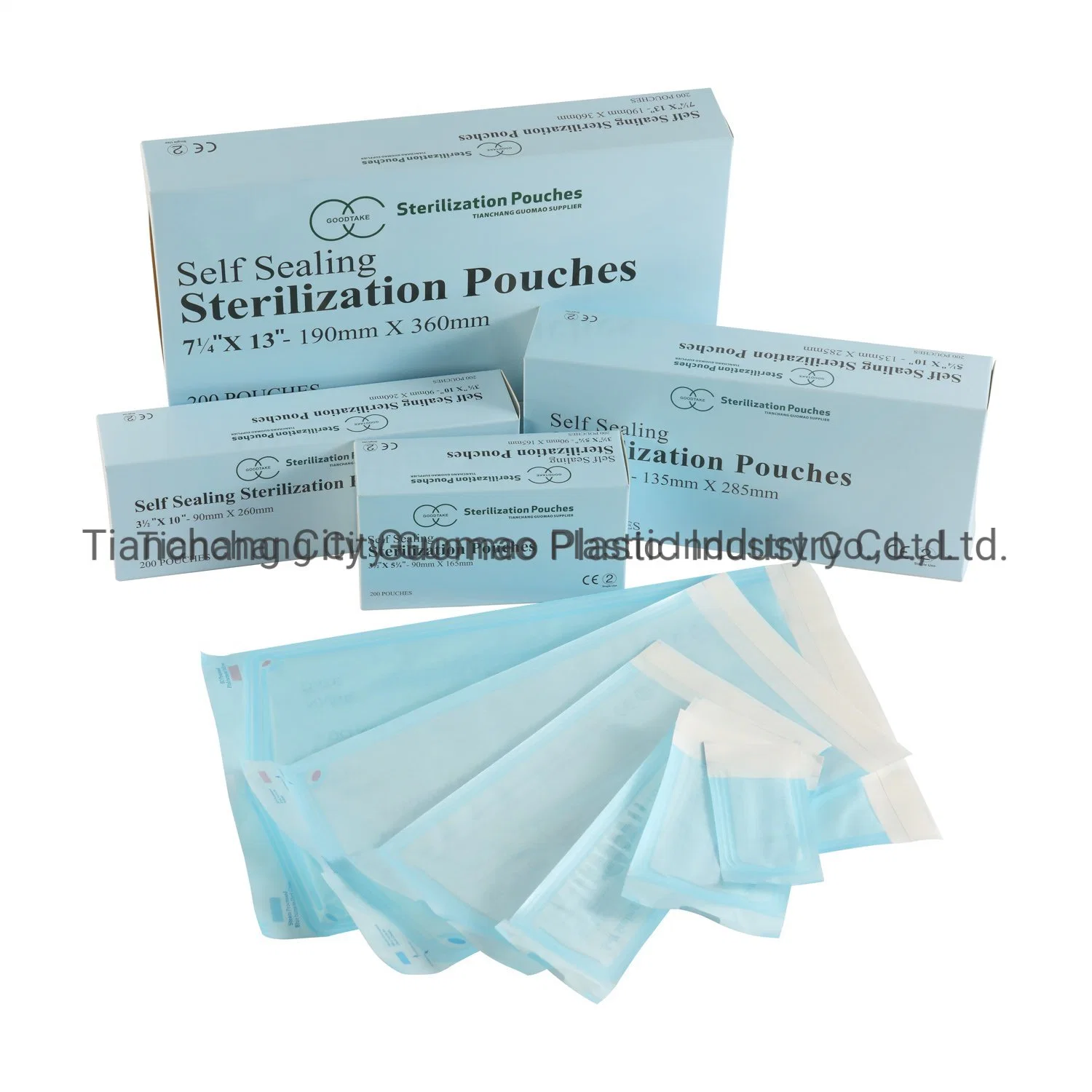 Sterilization Package Medical Salf Sealing Pouch Flat Pouch with Different Sizes