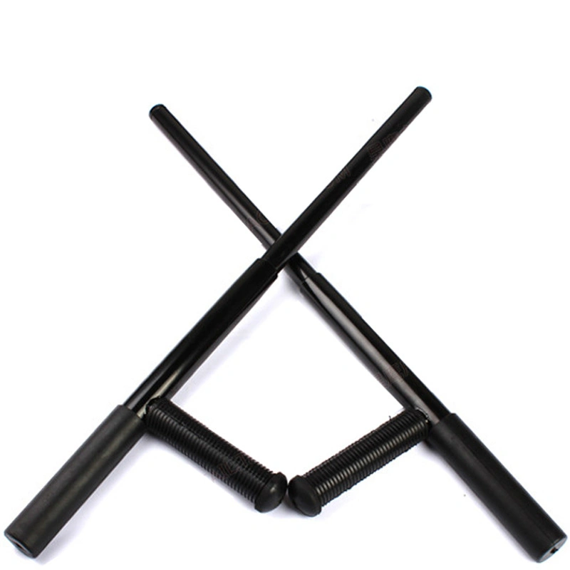 Anti Riot Self Defense Police Telescopic Extendable T Shape Steel Baton