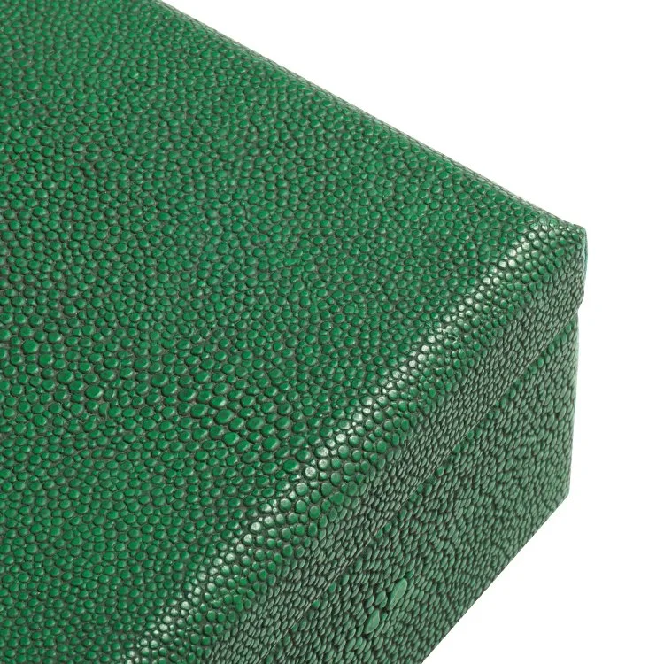 Sawtru verde personalizados para embalaje Caja de cuero de PU