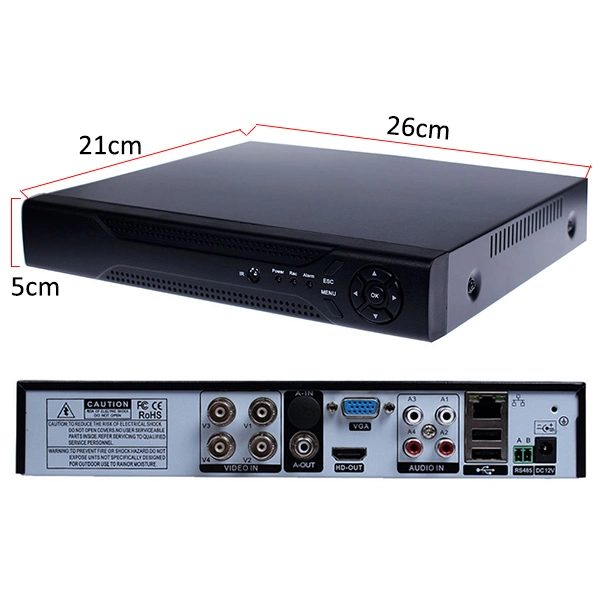 CCTV 4chs 1080n rede Ahd DVR para suporte de câmara Ahd Câmara 4K 4chs