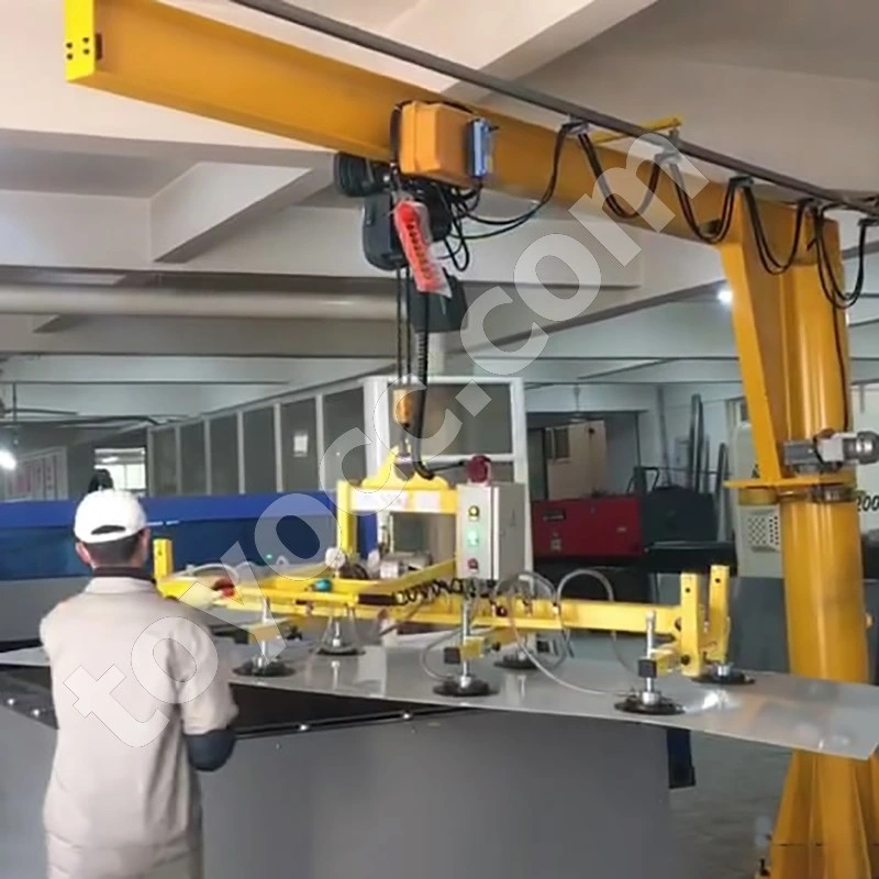 Cantilever Crane Vacuum Glass Lifter for Insulating Glass Hollow Glass Double Glazing Loading