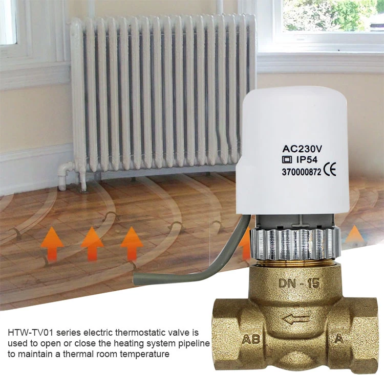 Electronic Thermostatic Radiator Valve for Hot Water Pipe of Underfloor Heating