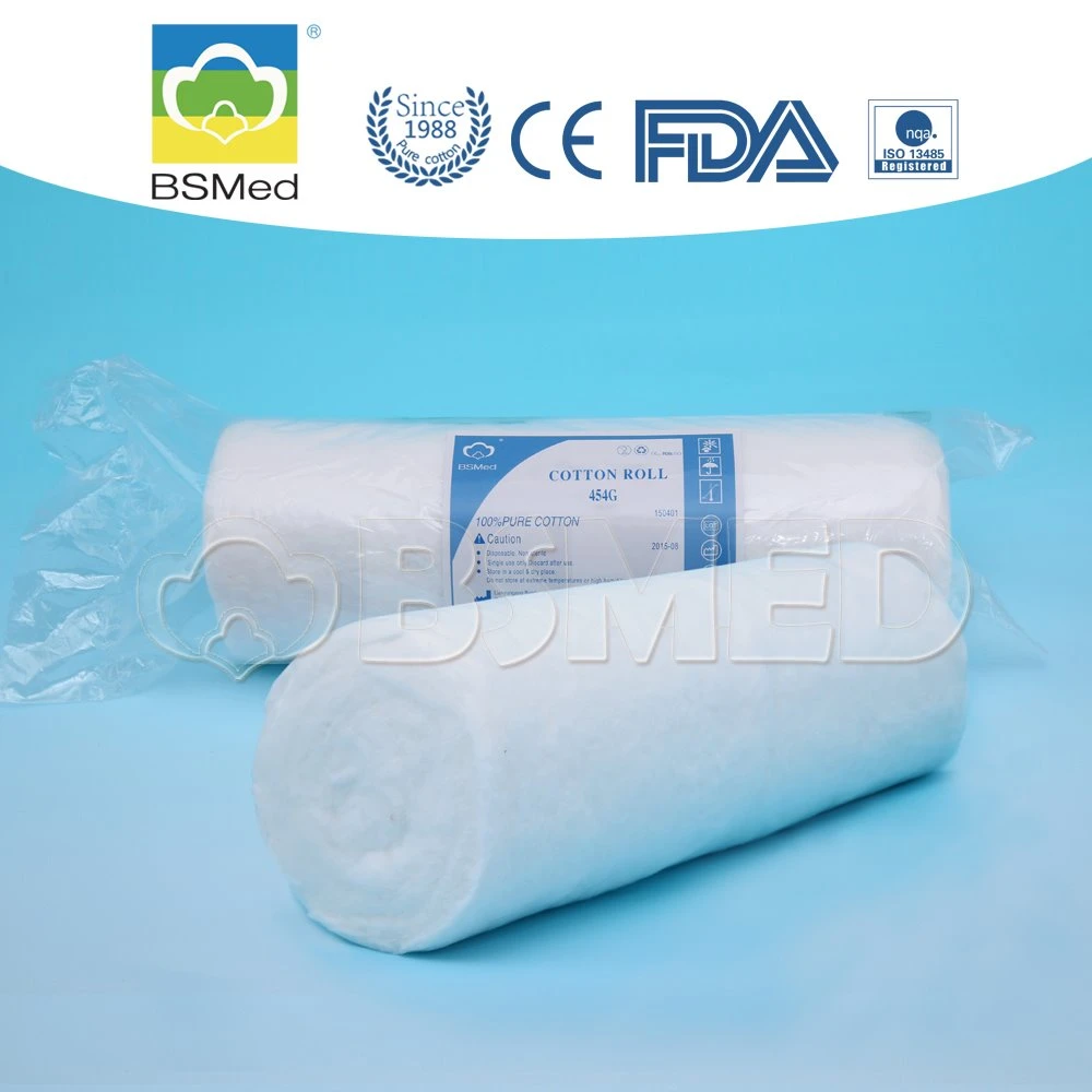 100% Pure Cotton Fabric Surgical Absorbent Medical Cotton Roll Absorbent Cotton Wool Roll