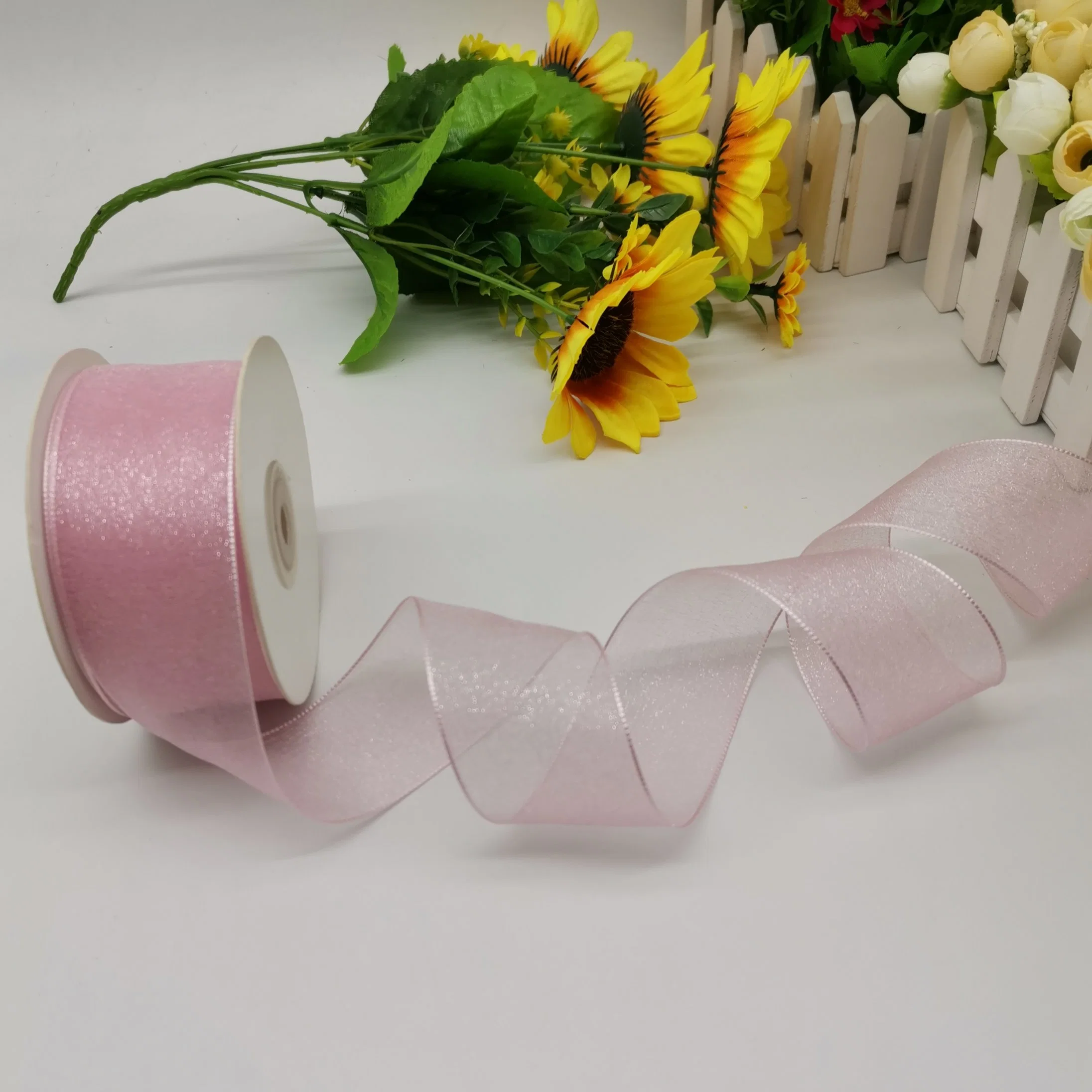 Sparkle Organza Ribbon 100% Nylon for Bows/Flowers/Decoration/Wrapping/Wedding