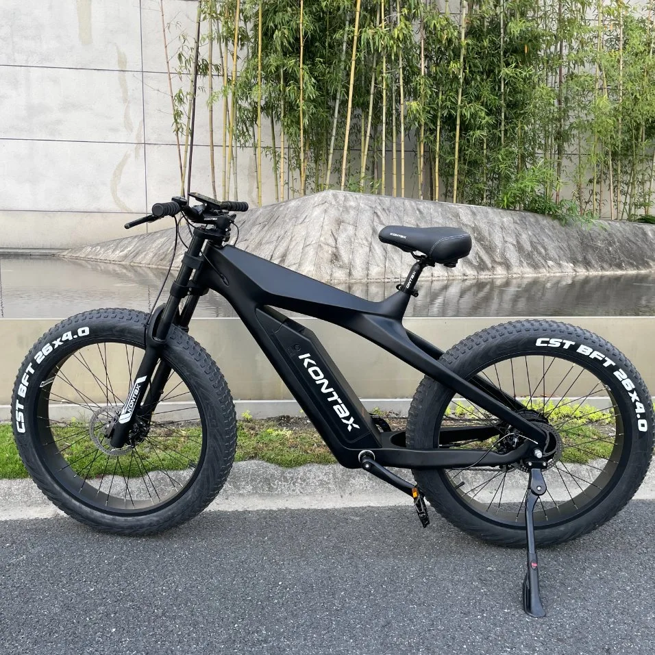 Kontax 48V13ah Bicicletas electrónicas 1000W Ebike em fibra de carbono gordura bicicletas auxiliar do pedal de bicicletas eléctricas da Roda