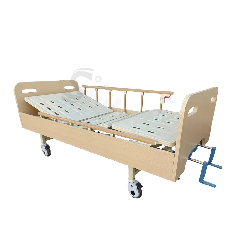 ABS cama manual de hospital con tres rangos