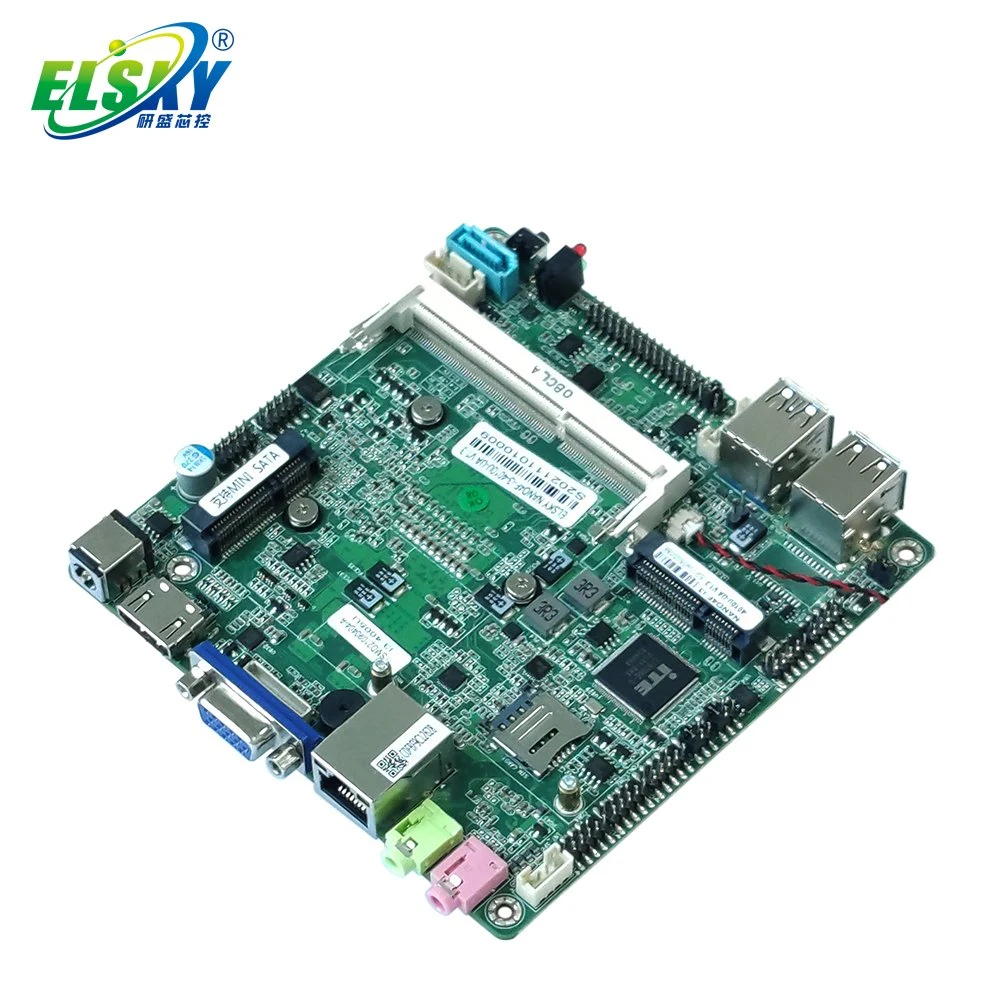 Elsky Nano-Itx Motherboard with CPU Broadwell 5th Gen Core I3-5010u 5020u DDR3 RJ45 LAN 4K Display Nano5f