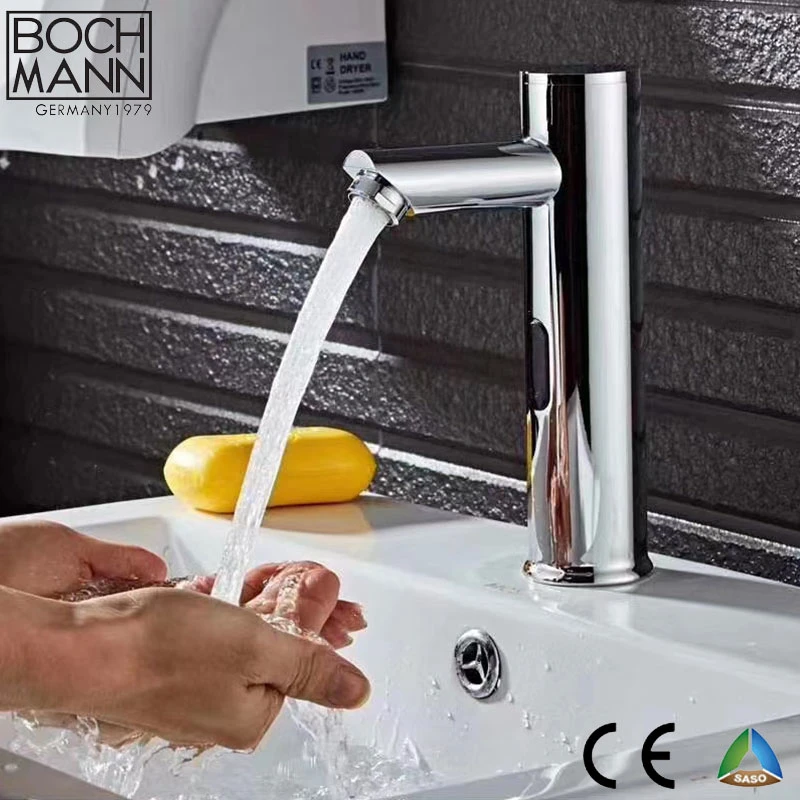 Inductive Sensor Water Tap with Handle Adjusting Hot and Cold Water