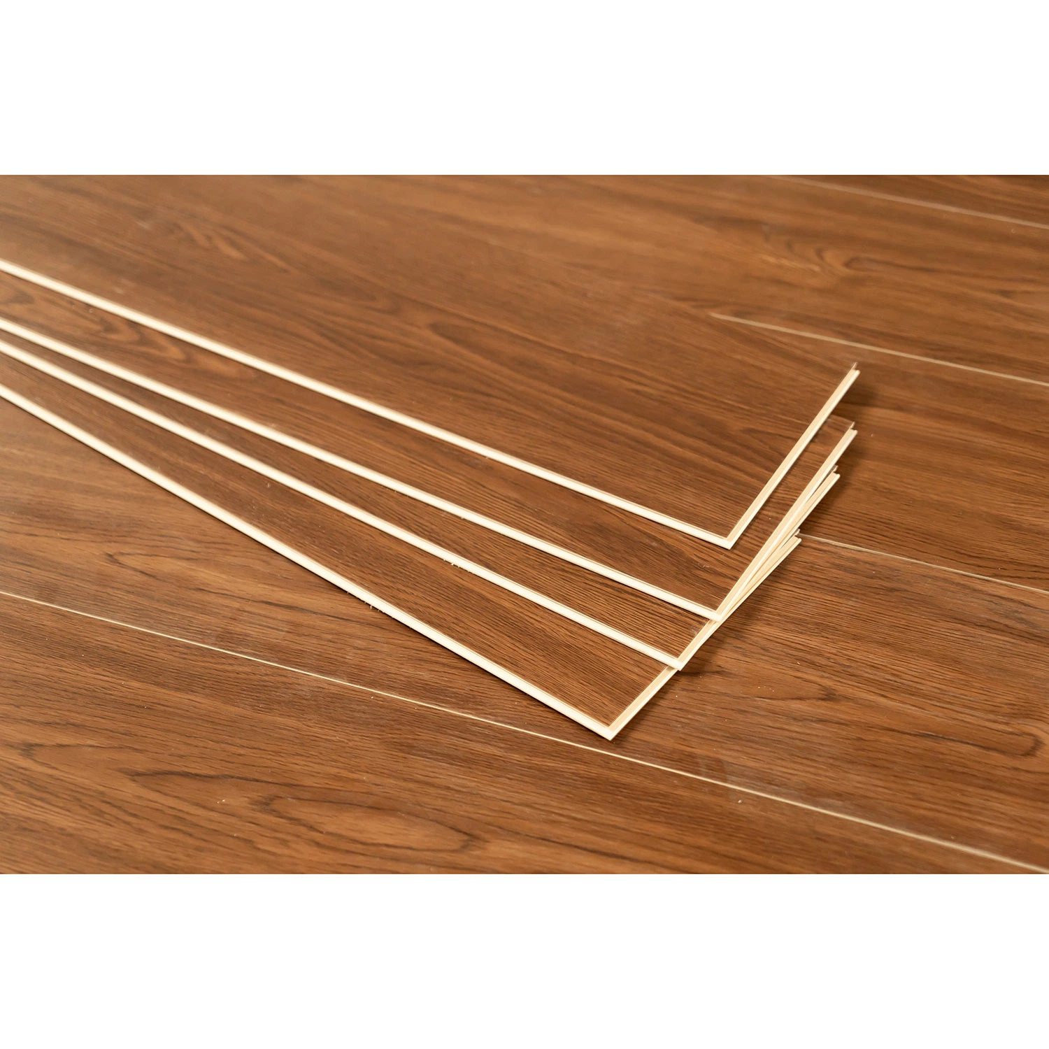 Fábrica de suministro Virgen antideslizante 4mm/5mm/6mm núcleo rígido Nogal/Madera haga clic en tablas PVC SPC baldosas Pisos de vinilo