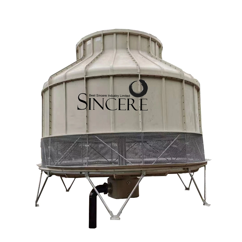 30t Low Noise Industrial Open Type Round Water Cooling Tower Factory