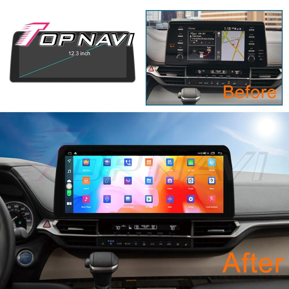 12.3 Inch Multimedia Player Carplay Auto Bt Car Android Radio for Toyota Senna 2021