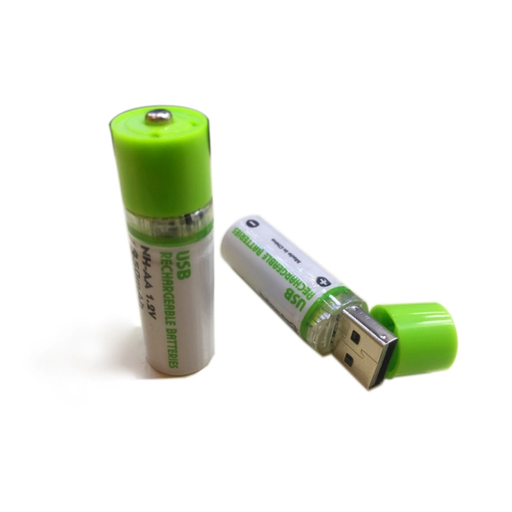 1.2V 1450mAh USB Cargador Batería AA Ni-MH cargar la batería inteligente