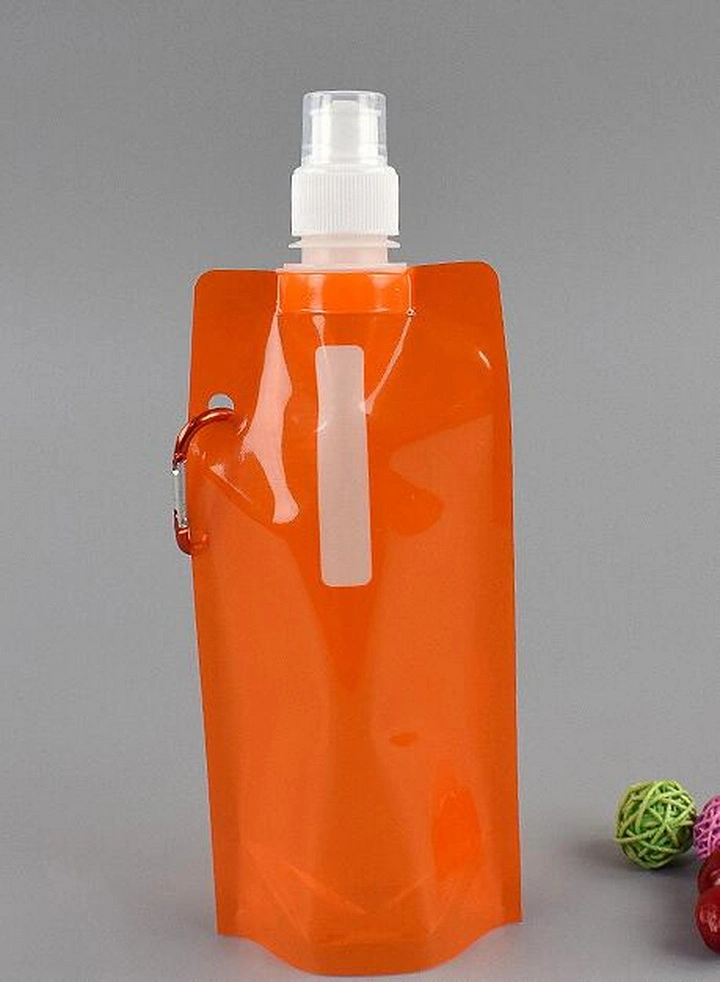 Customized BPA Free, FDA Food Grade/MSDS and Cheap Foldable PE Water Bottle Bag, Promotional Spout Pouch