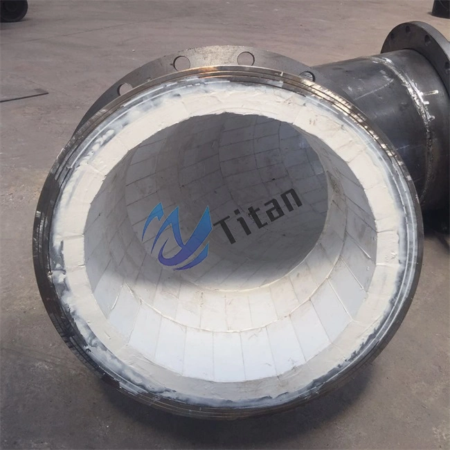 Wear-Resistant Alumina Ceramic Lined Steel Pipe Ceramic Lined Pipe Elbows Used in Material Conveying System