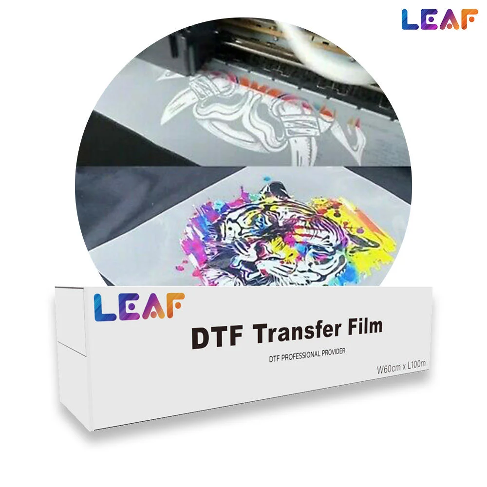 طابعة MSDS Leaf Heat Transfer ذات السعر المنخفض شاملة الإمكانات فيلم DTF للحيوانات الأليفة مع CE