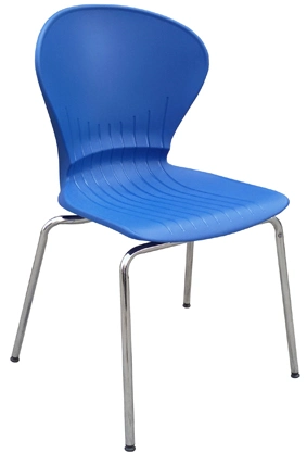 Hot Sale Public Seatings Press School Occasional Blue Metal Stackable Cheap Stacking Visitor Guest Seminar plastic Chair