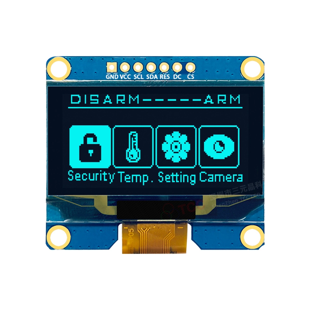 1.54-дюймовый OLED-модуль, 7-контактный, SSD1309, ИС для приводов ЖК-дисплей с интерфейсом SPI 128 X64