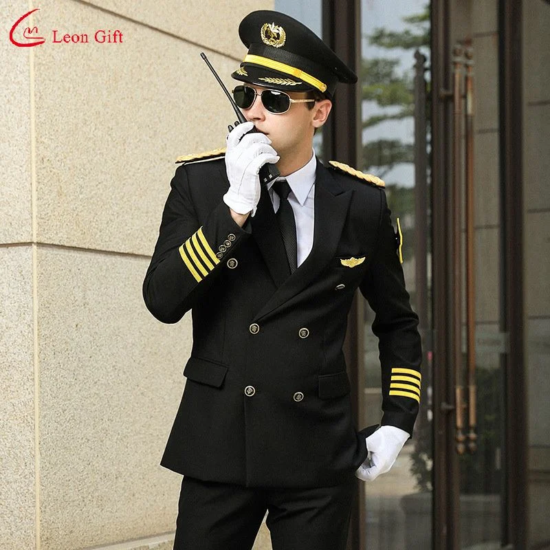 Custom Logo Work Clothes Suit Male Property Hotel Gate Guard Concierge Clothing Uniform Spring and Autumn Security Uniforms Clothes