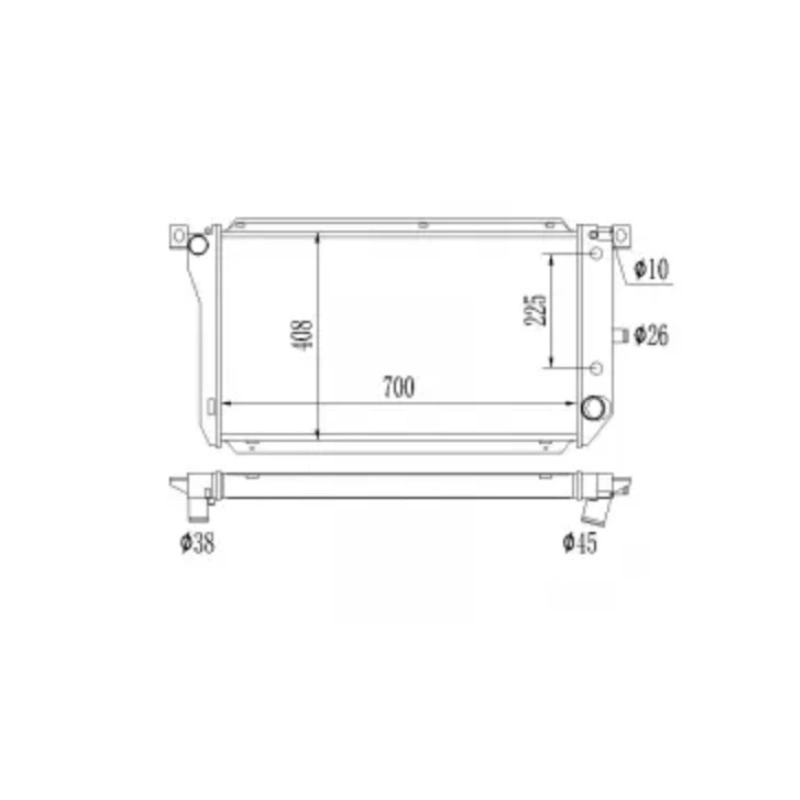 High quality/High cost performance Aluminum Radiator for Ford Falcon Fairmont Fairlane Na Nc V6 V8 at 1988-1994