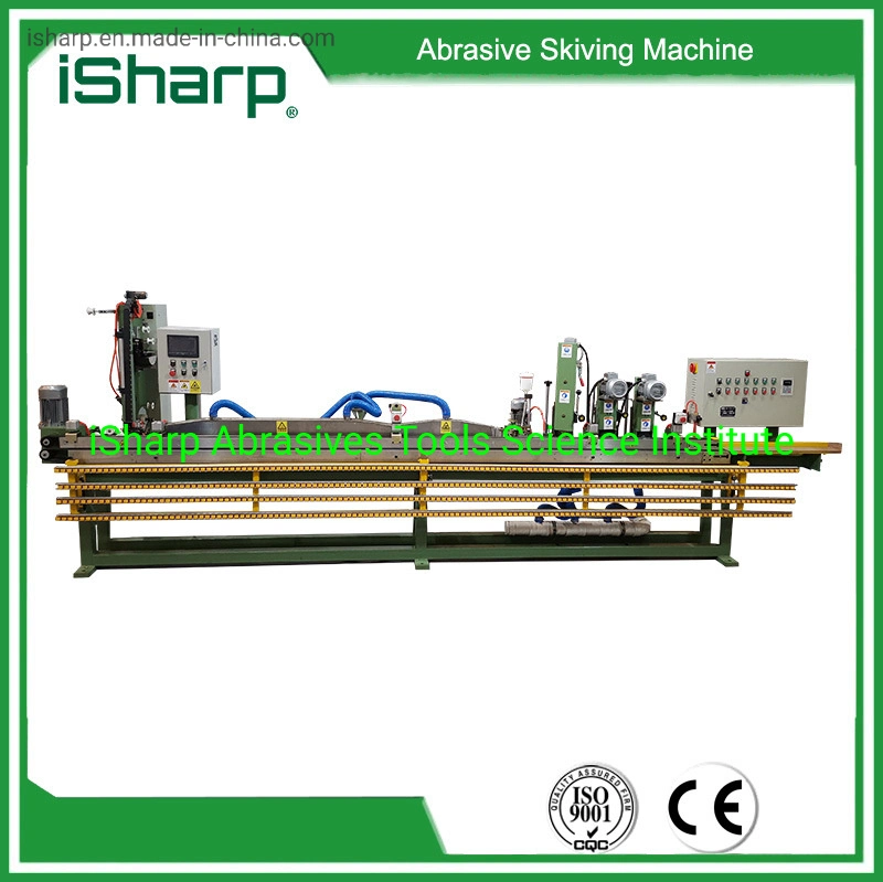 Abrasive Sanding Belt Grinding Skiving Machine with Gluing and Film Taping