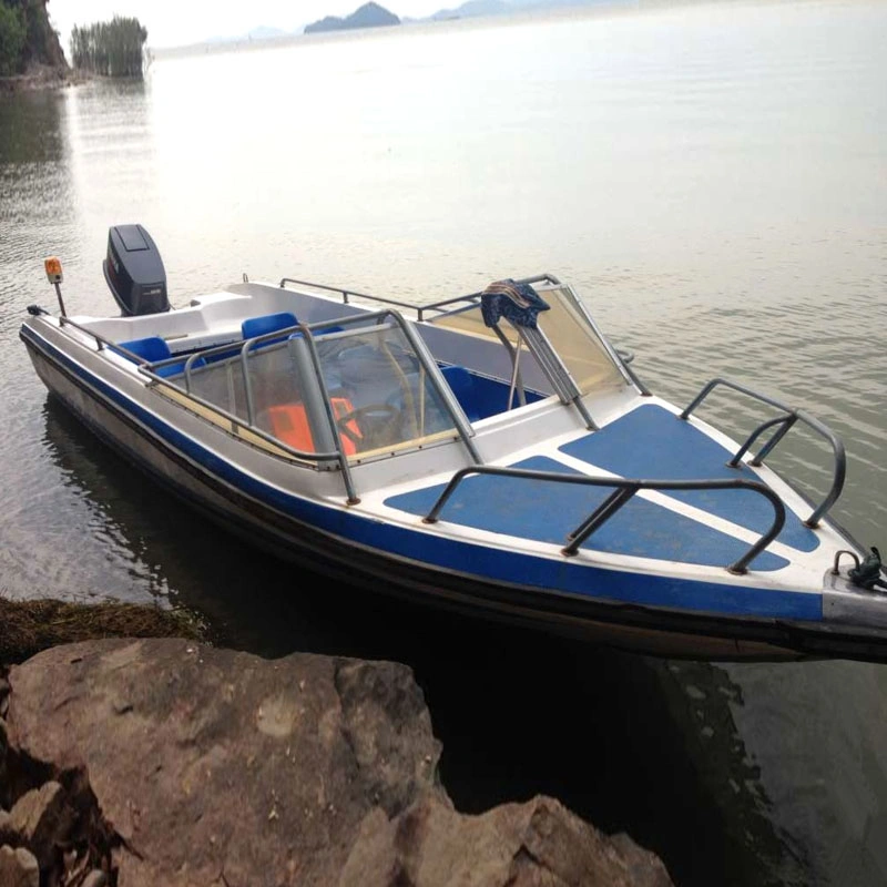 Fiberglass Small Fishing Boat High Speed Boat for 8 Person