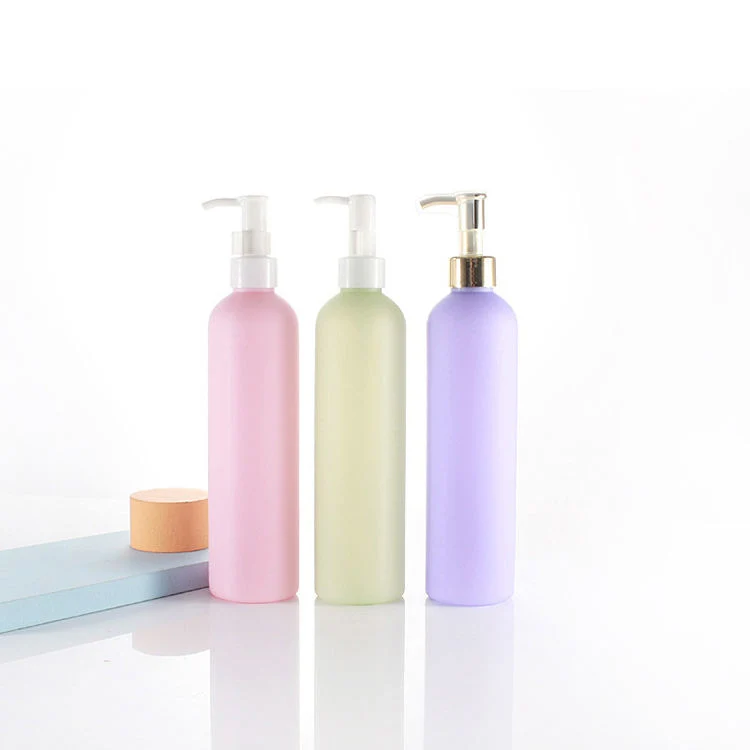 300ml Green Purple Pink Plastic Pump Lotion Bottle