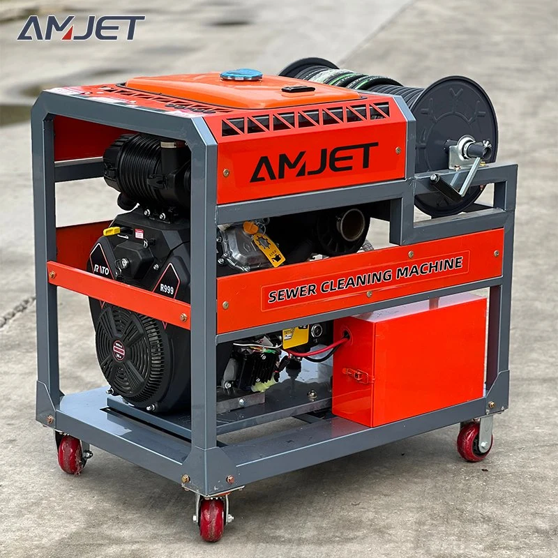 Amj-36HP-200bar-72lpm Gasoline High-Pressure Sewer Cleaning Machine - High-Pressure Sewer Injector