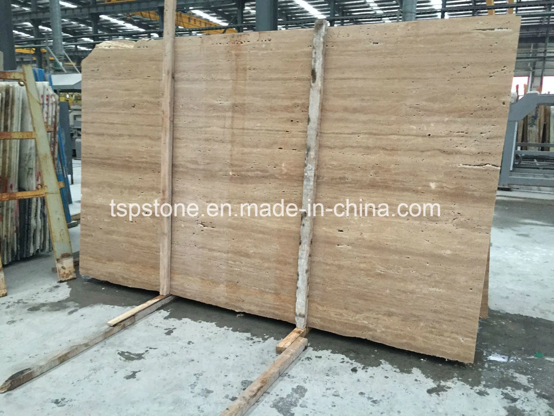 Yellow Travertine Marble Stone Slabs for Promotion