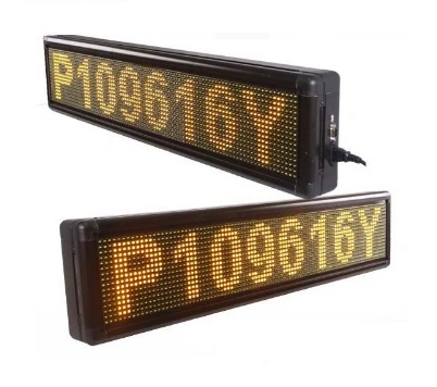 P10 320X160mm Single Yellow Advertising LED Display Module Message Sign