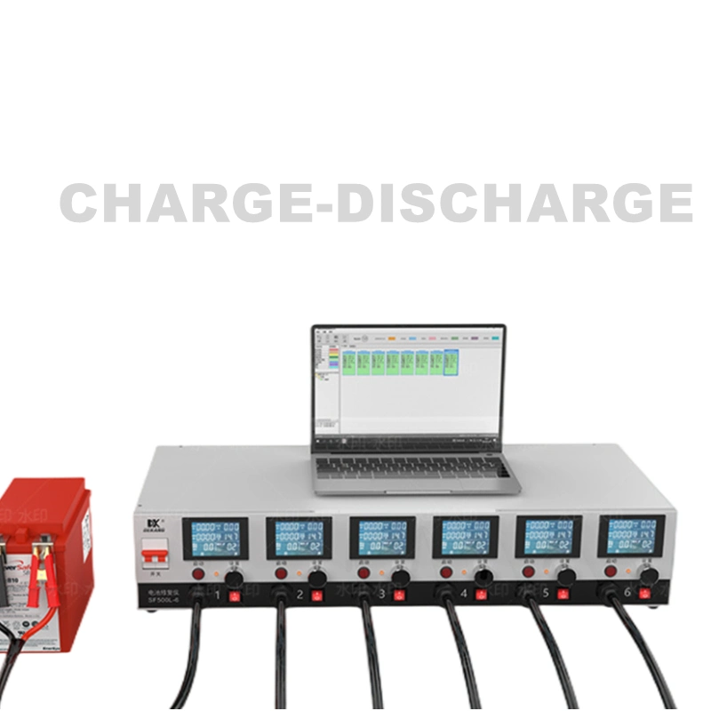 6-Channel Electric Bike / Scooter / Rickshaw 6V 8V 12V 16V 18V VRLA AGM Gel Lead Acid Storage Battery Auto Cycle Charge Discharge Capacity Tester