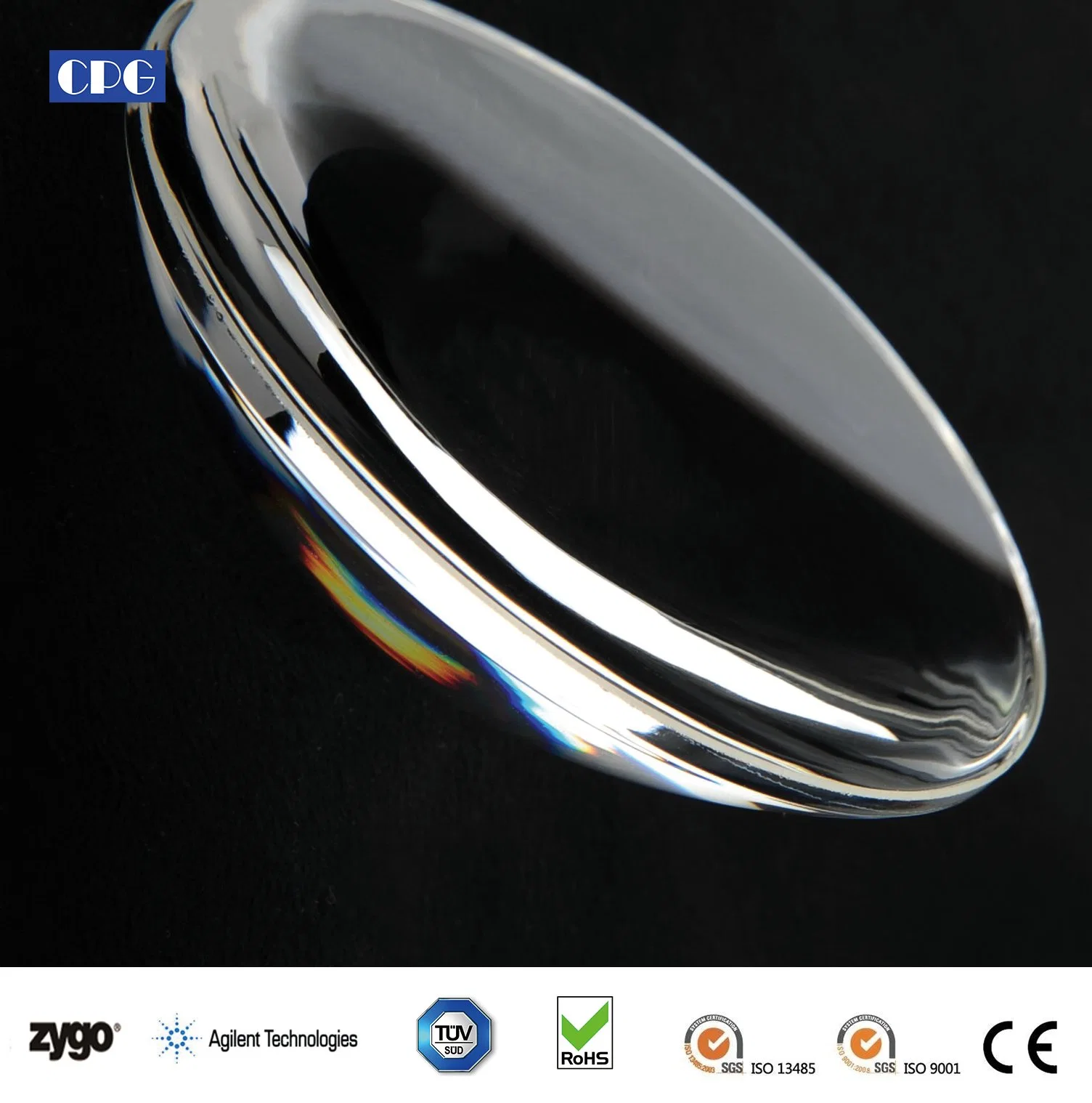 Diameter 50.8mm Fused Silica Positive Spherical Optical Lens