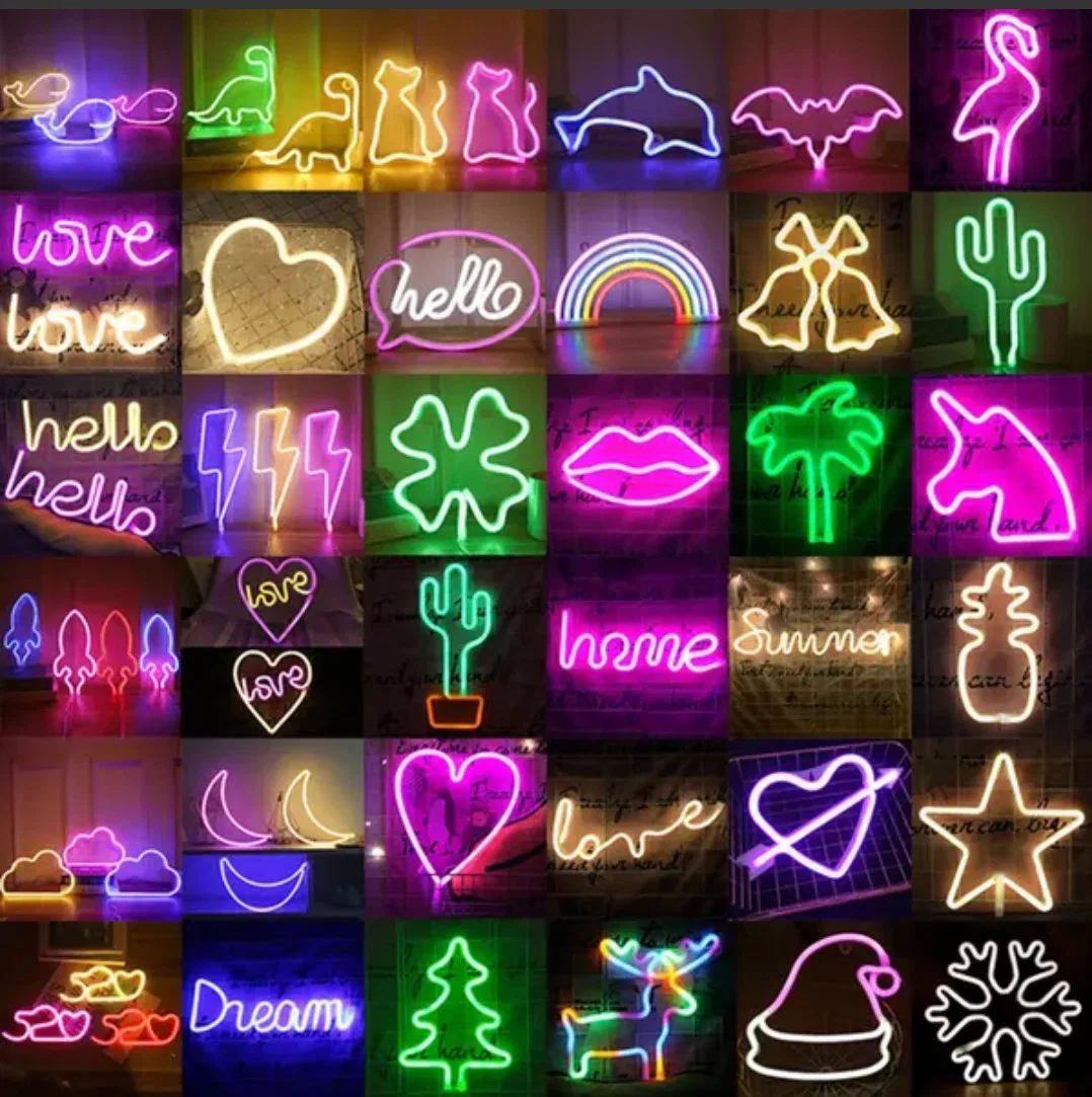 LED Outdoor Garden Lawn Neon Customer Make Christmas Festival Decoration Solar Lamp