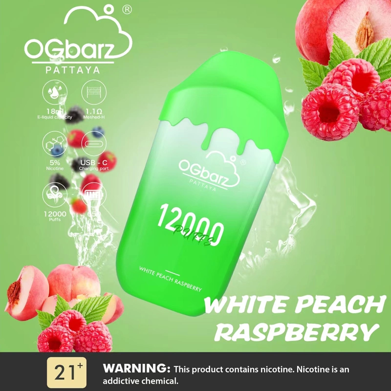 Precio de fábrica Marca original Ogbar 12000 Puff Plus Mayorista/Proveedors E Cigarrillo VAPE OEM ODM