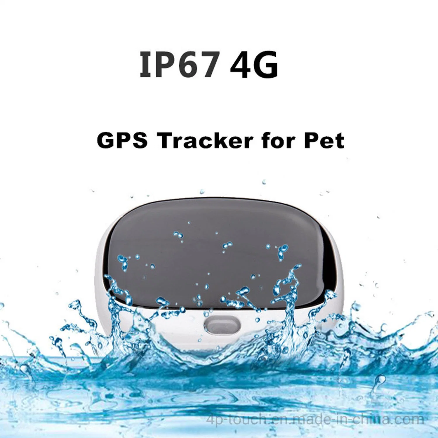 Newest 4G IP67 Waterproof Small Real-Time Tracking Device Pet GPS Tracker for Dogs Cats with Anti Lost Alarm V43