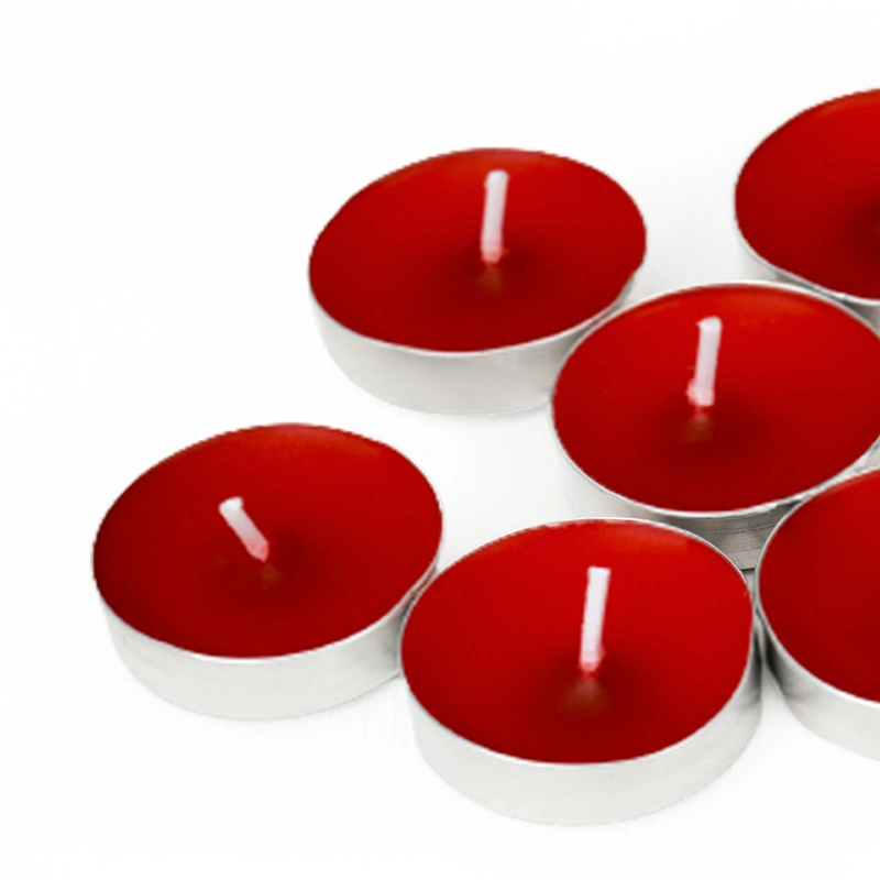 50 Pack Candle Set Unscented Tealight Candles Round Candle for Beach Wedding Party Accessory