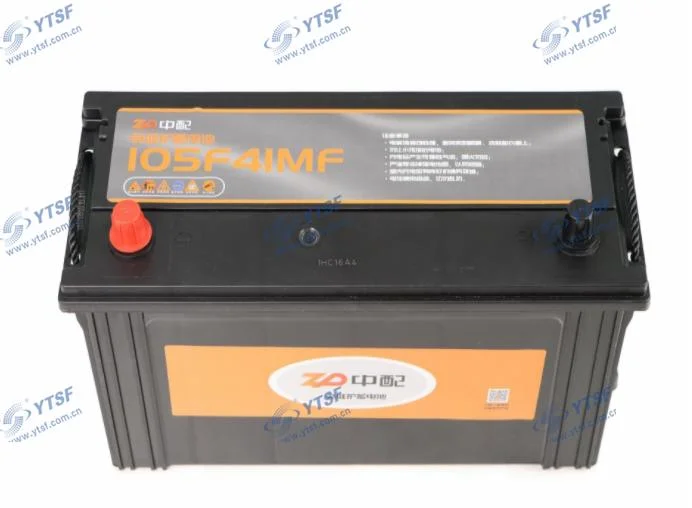 JAC/Jmc/Foton/Forland/Isuzu/DFAC/Yuejin/FAW/HOWO/Auman/Fast/Weichai Lithium Lead Acid Battery Storage Rechargeable Battery 105f41mf 100ah