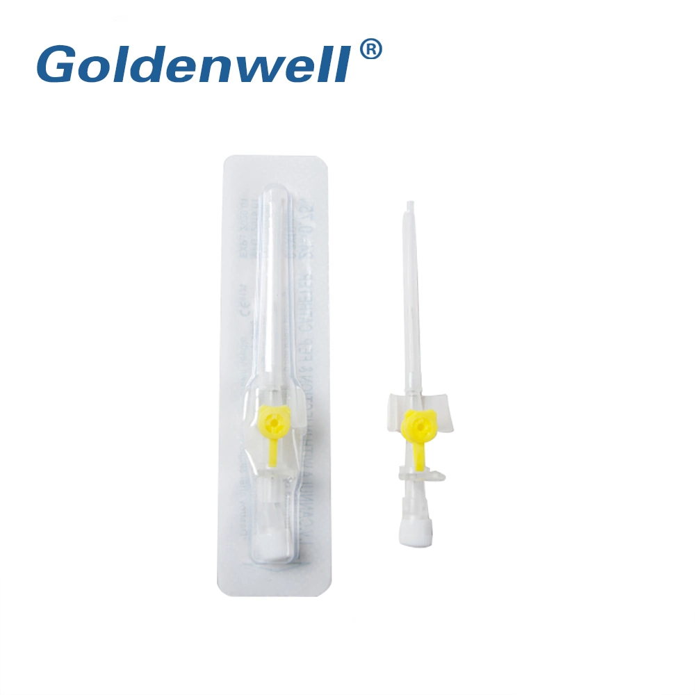 Medical Disposable All Size IV Cannula with Wing Injection Port