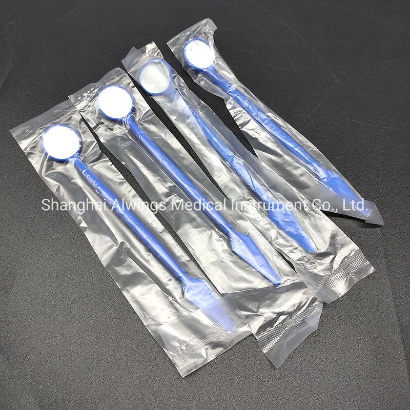 Dental Instruments Dental Disposable Mirror with Glass Lens Bag Packing