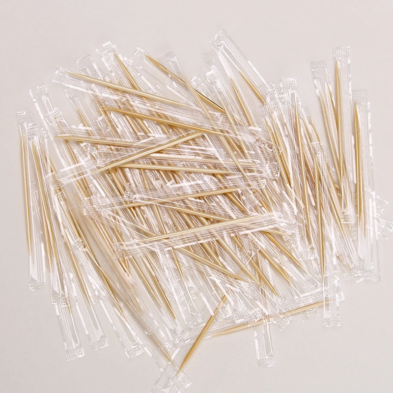 2022 Factory Direct Sale Disposable Double Pointed Smooth Surface Bamboo Toothpicks